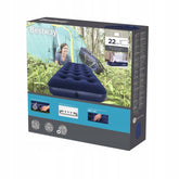 AIRBED PVC BLU FLOCCATO SINGOLO 185x76x22cm